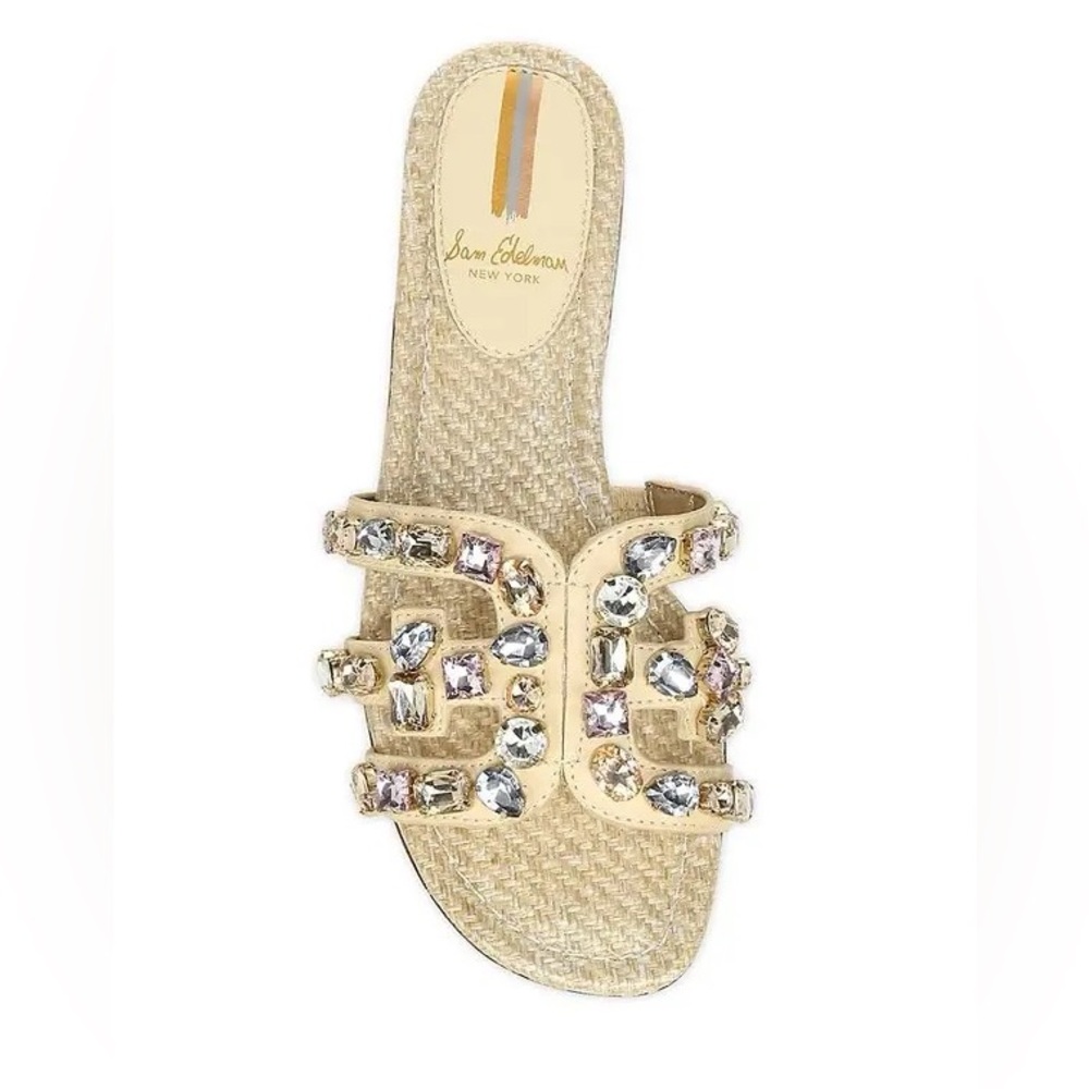Sam Edelman Bay 16 Embellished Slides Sz 9.5